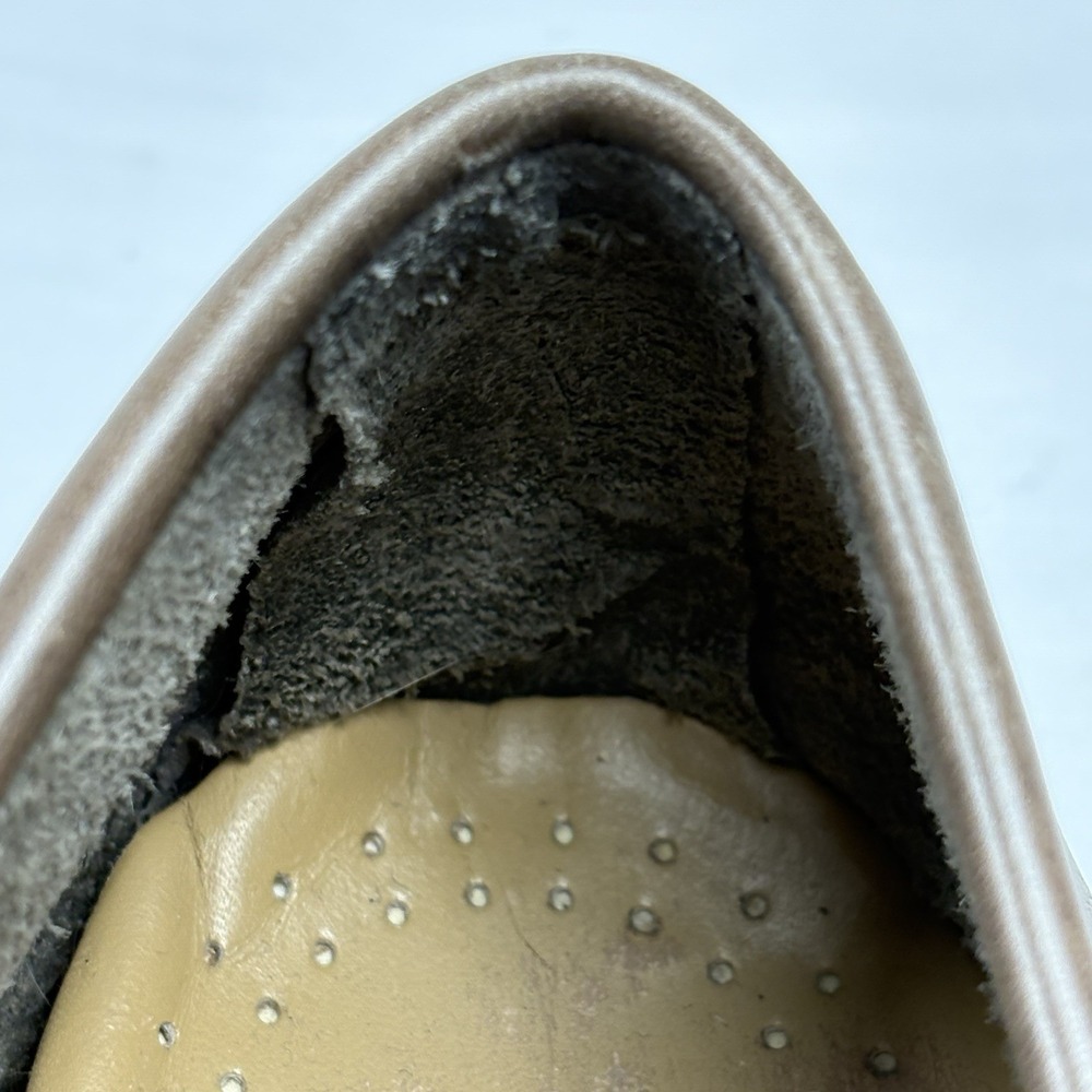 GH Bass & Co Weejuns "Leo" Penny Loafers 11.5D Gray/Black Handcrafted Leather - Picture 9 of 16
